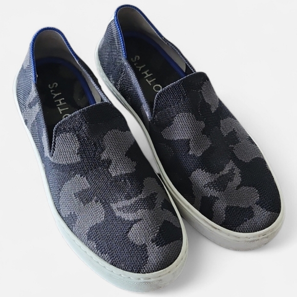 Rothy's Shoes - Rothys Original Gray Camo Slip On Sneaker, Size 7.5